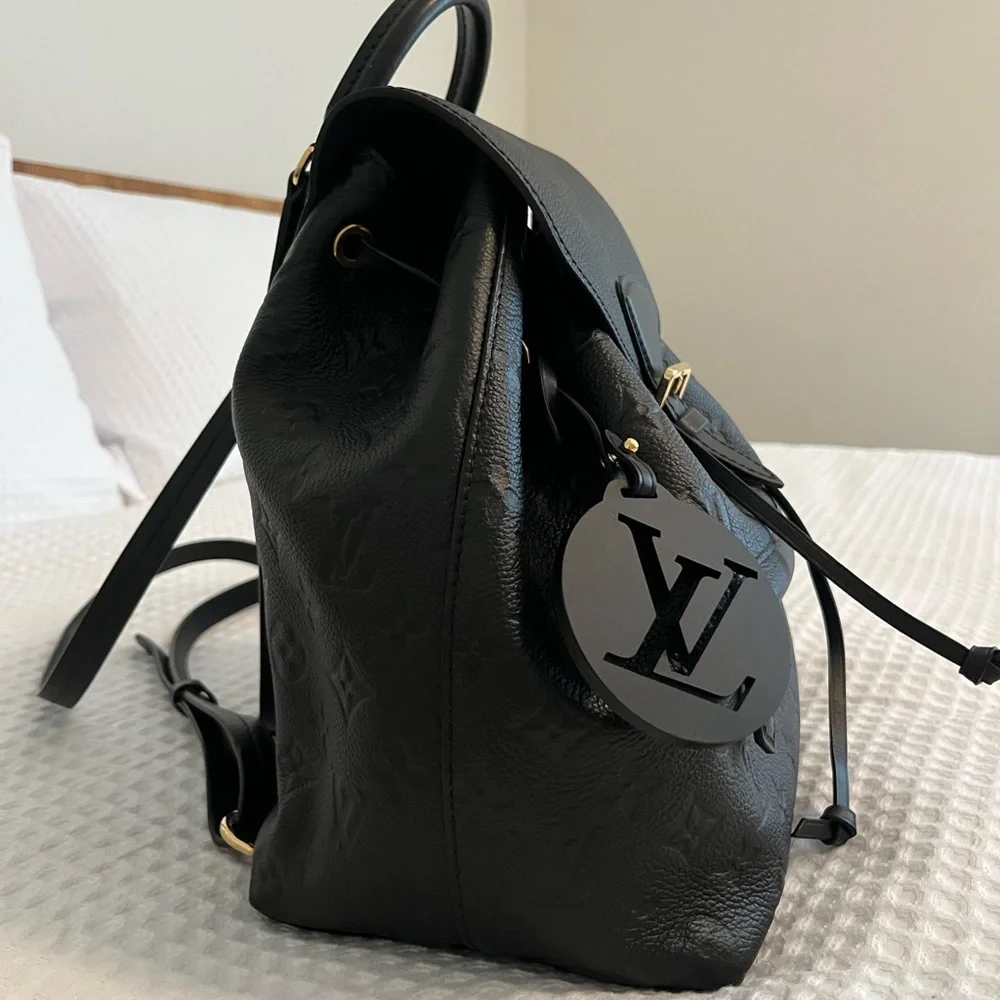 LOUIS VUITTON Empreinte Montsouris NM Backpack Black DISCONTINUED - Picture 4 of 16